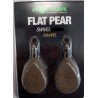 Plombs KORDA Flat Pear Swivel 5 oz - 120 grs Blister (2 pcs)  GRAVEL ---ntt