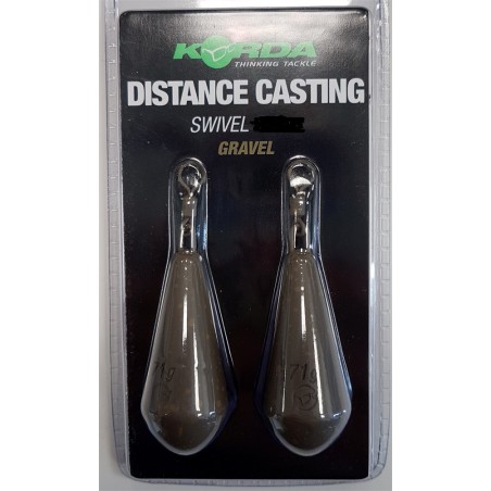 Plombs KORDA Distance Casting Swivel 3.5oz - 98 grs Blister (2pcs)  GRAVEL