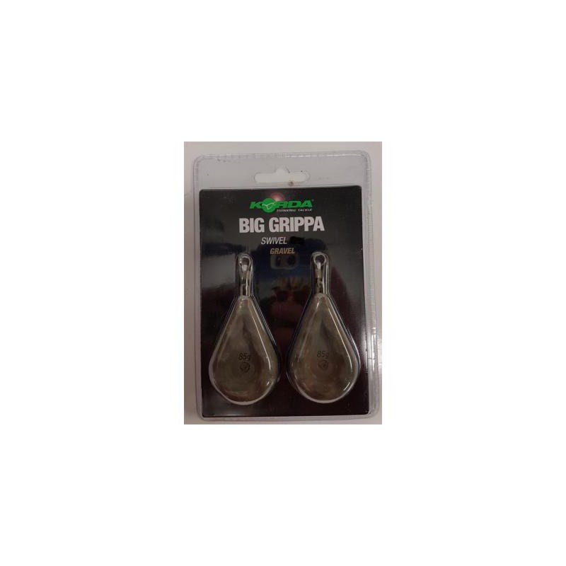 Plombs KORDA Big Grippa 2 oz - 56 grs Blister (2 pcs)  GRAVEL