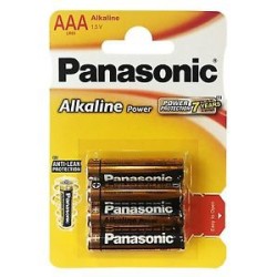 PILES AAA LR3 1,5V SACHET DE 4 ALCALINE POWER