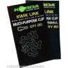 Korda Kwick Link – 20 pièces Noir  - en stock - Agraphes et Emerillons