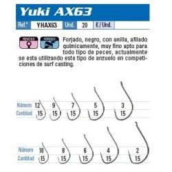 HAMECONS YUKI HOOK AX63 03 sachet de 15