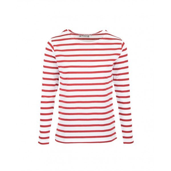 t shirt mariniere rouge et blanc homme