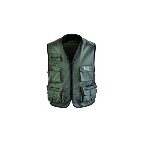 GILET DE PECHE 10 POCHES  L