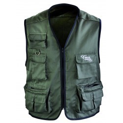 GILET DE PECHE 10 POCHES XL