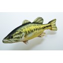 COUSSIN PELUCHE POISSON BLACK BASS 67 CM