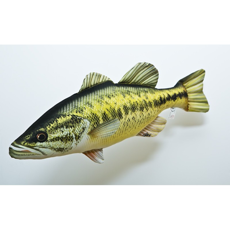 Coussin Peluche Poisson BLACK BASS 67 CM