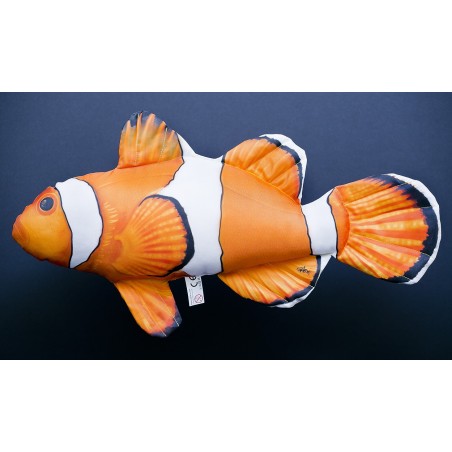 COUSSIN PELUCHE POISSON CLOWN NEMO 56 CM