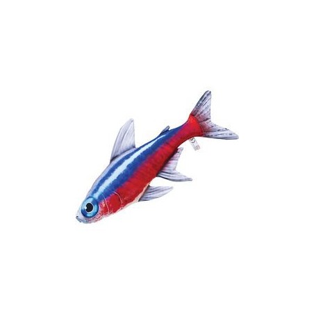 COUSSIN PELUCHE POISSON TRETRA NEON 50 CM