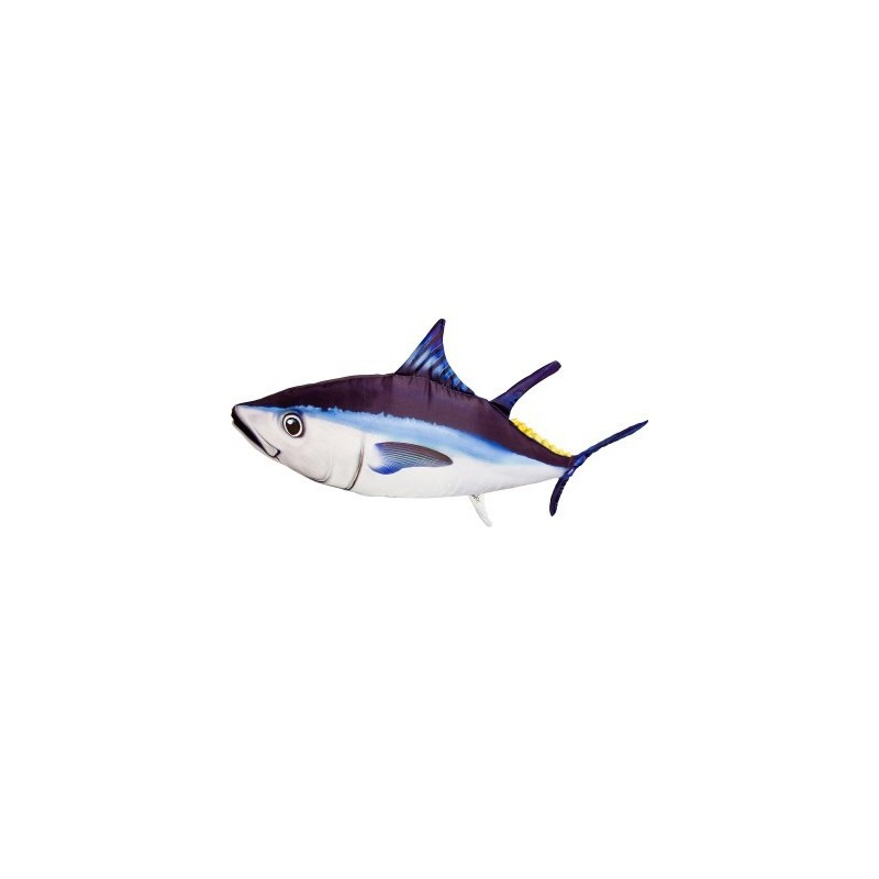 COUSSIN PELUCHE POISSON THON 65 CM ATLANTIC BLUEFIN TUNA