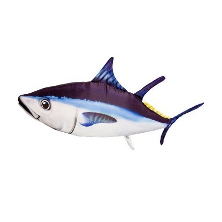 COUSSIN PELUCHE POISSON THON 65 CM ATLANTIC BLUEFIN TUNA