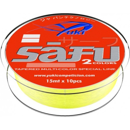 ARRACHEE CONIQUE YUKI SAFU Bicolore 0.20-0.57MM TRANSPARENT ET ORANGE