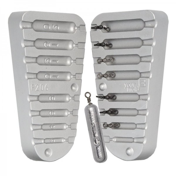 Moule à Plombs Médaille Carpe 60-90g A9 (MOU061) - Moules Alciumpeche