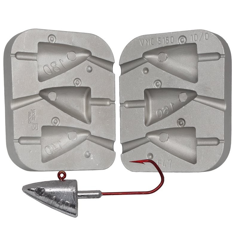 MOLDE DE PLOMOS TETES PLOMBEES POISSON 140-160-180 GRS MOU047