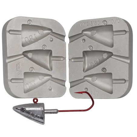 MOLDE DE PLOMOS TETES PLOMBEES POISSON 140-160-180 GRS MOU047