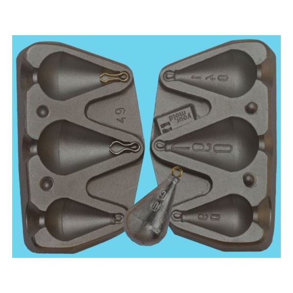 Moules alciumpeche Moule A PLOMBS Palangre 60 80 100 120 140 B6   MOU098
