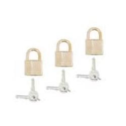 Lot de 3 cadenas identiques laiton 40 mm