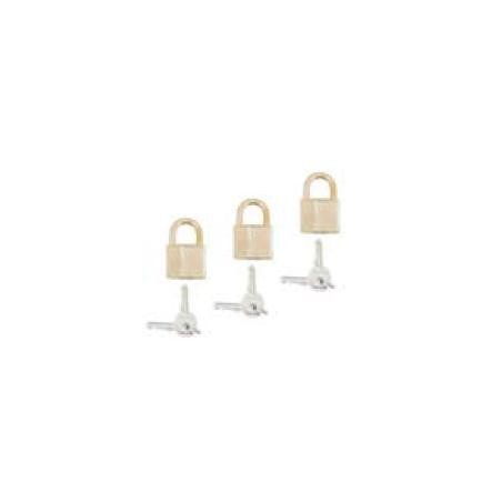 Lot de 3 cadenas identiques laiton 40 mm