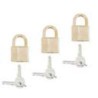 Lot de 3 cadenas identiques laiton 40 mm