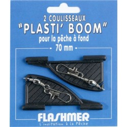 2 COULISSEAUX PLASTI'BOOM 70 mm NOIR - en stock - Coulisseaux