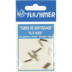 TUBE DE SERTISSAGE 1.2 mm - Sachet de 10 Px poch - en stock - Sleeves Tube Sertissage