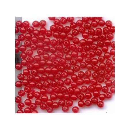 PERLES FLASHMER SURF ROUGE 4 mm sach. de 50 - FLASHMER