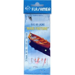 BAS DE LIGNE  FLASHMER MAXI-FRITURE - 5 N°16 - en stock - Jeu de Plumes