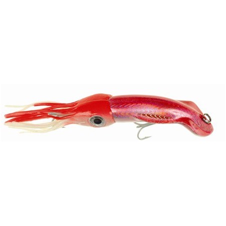 BIG CALAMARA LEURRE SQUID 16 cm - DOS ROUGE 