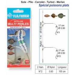 BAS DE LIGNE  FLASHMER MULTI' PERLES 2 N° 2