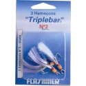 HAMECON TRIPLE FLASHMER BLISTER 2x CARBONE TRIPLEBAR 1-O