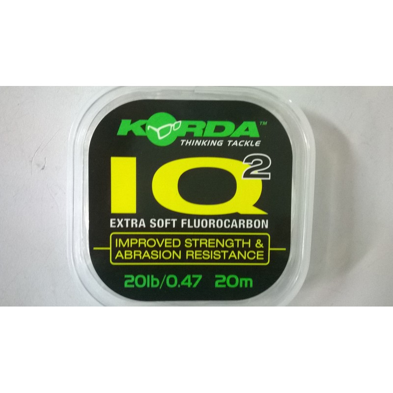 IQ Extra Soft Fluorocarbon Hooklink 20lb - en stock - Fluorocarbone