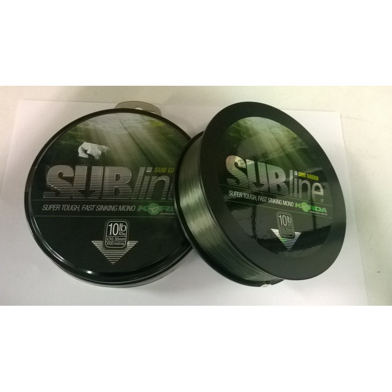 NYLON KORDA Subline Ultra Tough 1000m - Green 10lb ---ndd