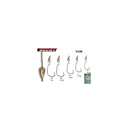 TETES PLOMBEES DECOY VJ-36 1 3-32oz 2.5 G ---