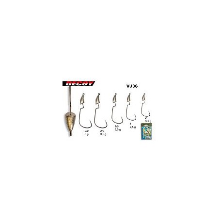 TETES PLOMBEES DECOY VJ-36 1 3-32oz 2.5 G ---ndd