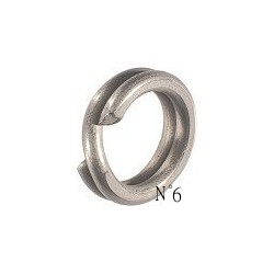 ANNEAUX BRISES RENFORCES SPLIT RING MEDIUM 6 SILV 75lb