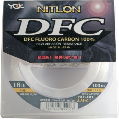 NYLON YGK FLUOROCARBONE NITLON DFC 16 LB – PE 4,0 – 0,346 -  100M