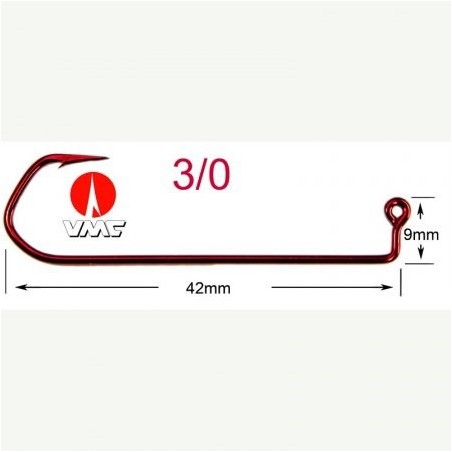 HAMECON VMC BARBARIAN 5150RD N° 3-0 BOITE DE 100  - en stock - Hamecons Jig