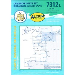 CARTE MARINE SHOM 7312 L LA MANCHE (PARTIE EST) - en stock - Carte Marine