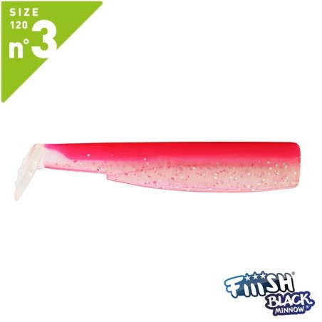 LEURRE FIIISH 3 corps Rose Fluo pour BLACK MINNOW 120 - en stock - Fiiish Black Minnow