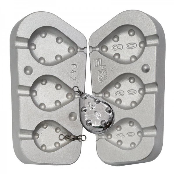 Moule à Plombs De Pêche Alciumpeche – Montre Grip 40-60-80 GRS – Modèle MOU042