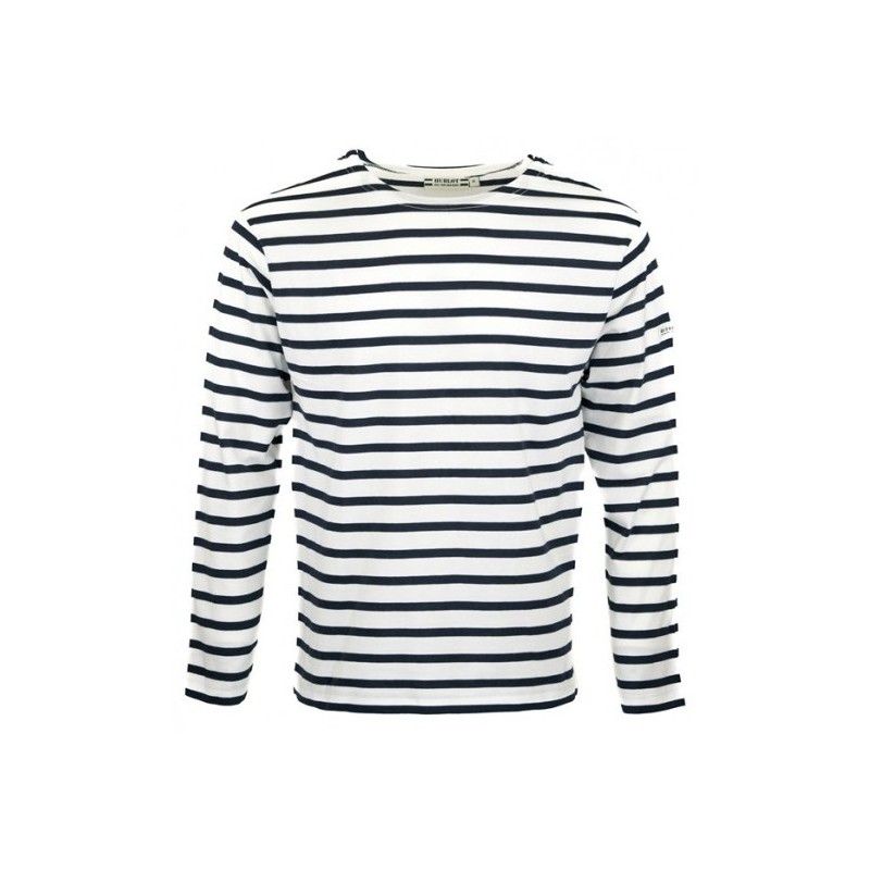 MARINIERE PECHEUR FEMME MANCHES LONGUES  BLANC/MARINE T.L