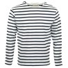 MARINIERE PECHEUR FEMME MANCHES LONGUES  BLANC/MARINE T.L