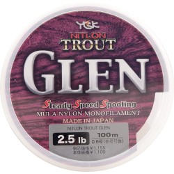 NYLON YGK NITLON TROUT GLEN N350 3 LB 0.8 - 100 M (x6)