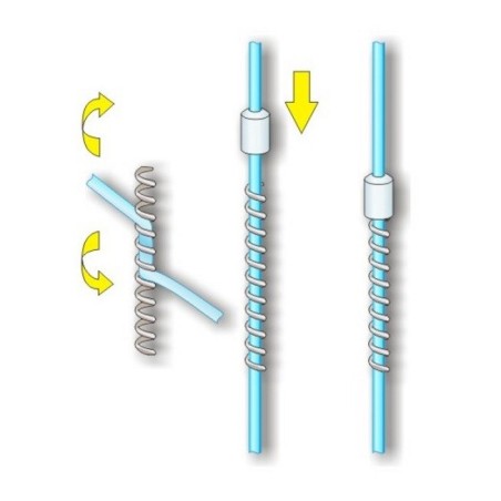 RESSORTS DE BLOCAGE BLOQUE PERLES   N4 - 0,60/0,70 mm sachet de 6