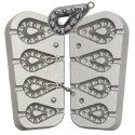 MOLDE DE PLOMOS MONTRE TROUEE GRIP 40-50-60-90 GRS A1  - MOU078
