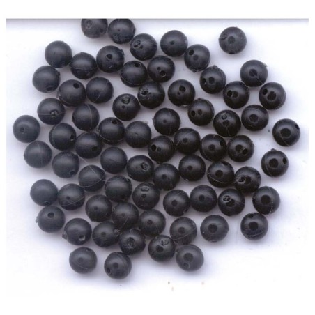 PERLES MOLLES NOIRES 6 mm sachet de 50 - FLASHMER