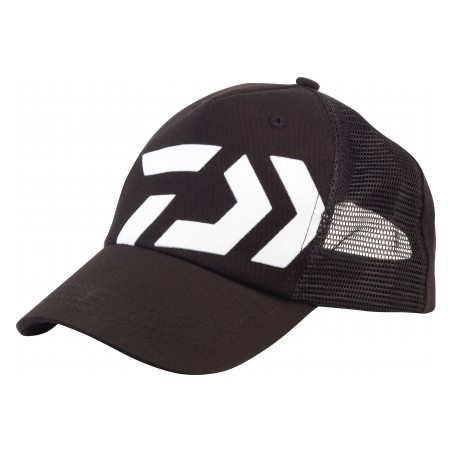 CASQUETTE DAIWA TRUCKER NOIRE LOGO BLANC