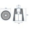 ANODE EMBOUT CONIQUE RADICE 6 PANS 22/25 MM ---