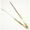 COMPAS A POINTE SECHE DROIT LAITON ET INOX 17 CM