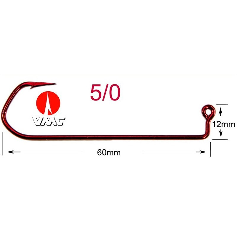 HAMECON VMC BARBARIAN 5150RD N° 5-0 BOITE DE 100  - en stock - Hamecons Jig